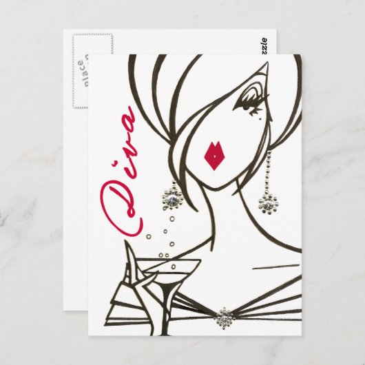 Divas Rule, briefkaart - Gepersonaliseerd (Voorkant / Achterkant)