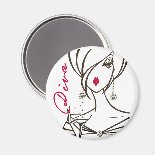 Divas Rule magnet - Gepersonaliseerd (Voorkant / Achterkant)