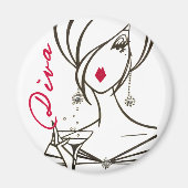 Divas Rule magnet - Gepersonaliseerd (Voorkant)