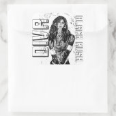 DIVAZWARTE KUSH VIERKANTE STICKER (Tas)