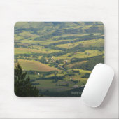 Divcibare groene velden mousepad muismat (Met muis)