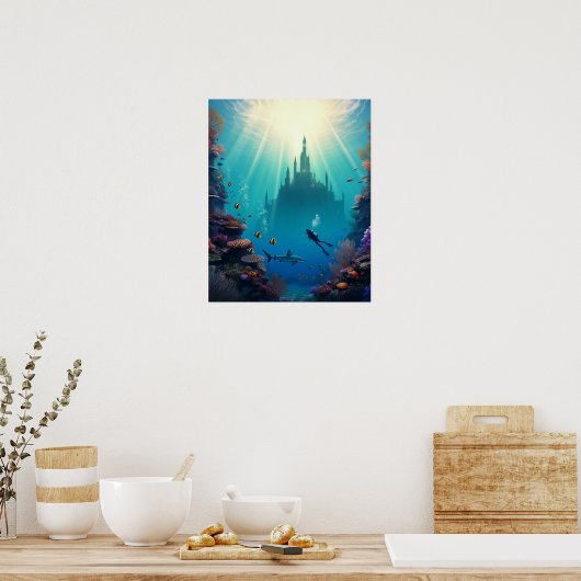 Dive a secret reef poster (Keuken)
