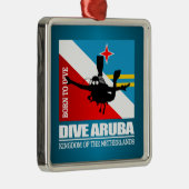 Dive Aruba DF2 Metalen Ornament (Rechts)