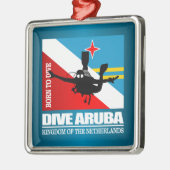 Dive Aruba DF2 Metalen Ornament (Links)