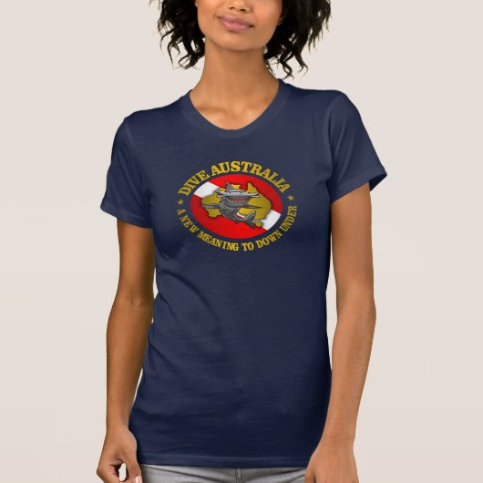 Dive Australia (rd) Hammerhead Apparel T-shirt (Voorkant)