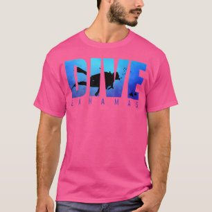 Dive Bahamas Beach Sharks Scuba Diver Ref Diving T-shirt