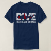 DIVE Bahamas Tiger Beach SCUBA Diving Shark T-shirt (Design voorkant)