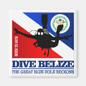 Dive Belize DF2 Magneet (Voorkant)