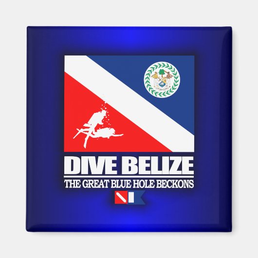 Dive Belize Magneet (Voorkant)