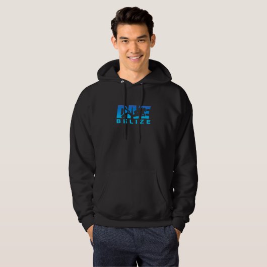 Dive Belize Scuba Diving in Belize Hoodie (Voorkant volledig)