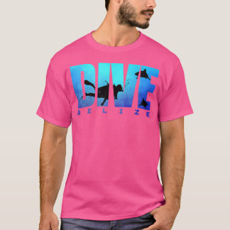 Dive Belize Sharks Scuba Diver Reef Freediving Sno T-shirt