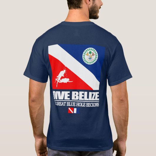 Dive Belize (sq) T-shirt (Achterkant)
