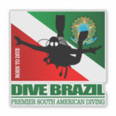 Dive Brazilië DF2 Sticker (Voorkant)