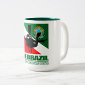 Dive Brazilië DF2 Tweekleurige Koffiemok (Voorkant rechts)