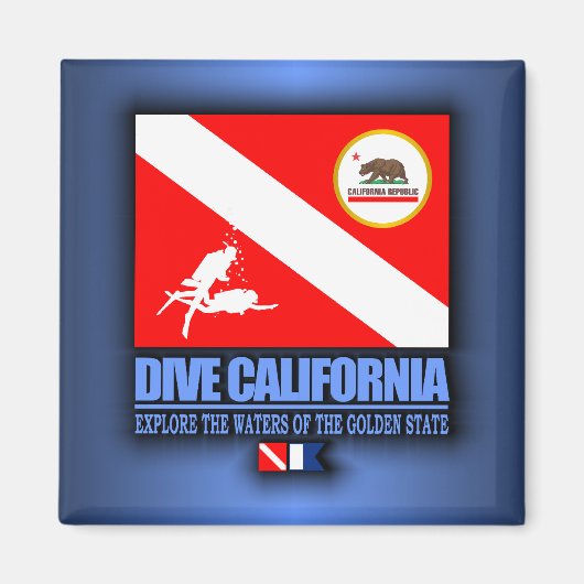 Dive California Magneet (Voorkant)