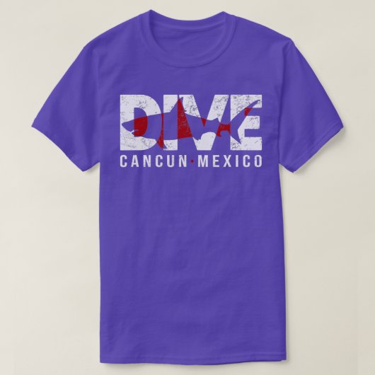 DIVE Cancun Mexico SCUBA DIVING Diver T-shirt (Design voorkant)