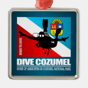 Dive Cozumel DF2 Metalen Ornament