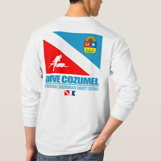 Dive Cozumel (q) T-shirt (Achterkant)
