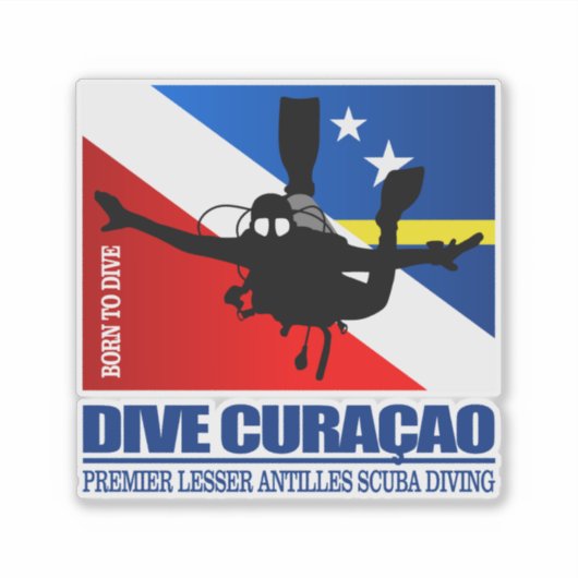 Dive Curacao DF2 Sticker (Voorkant)