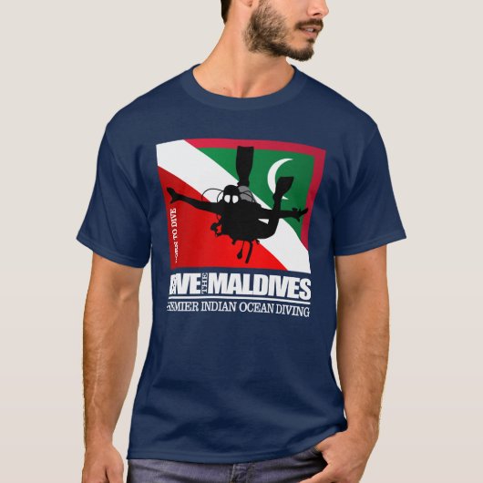 Dive de Maldiven DF2 T-shirt (Voorkant)