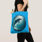 Dive Diep Leef Vrij Dolfijn Tote Bag (Dichtbij)