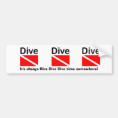DIVE DIVE - BUMPERSTICKER (Voorkant)