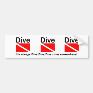 DIVE DIVE - BUMPERSTICKER