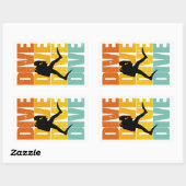 Dive Dive Dive Dive!!! Rechthoekige Sticker (Vel)