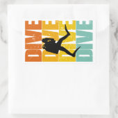 Dive Dive Dive Dive!!! Rechthoekige Sticker (Tas)