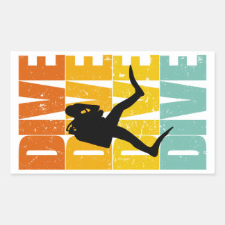 Dive Dive Dive Dive!!! Rechthoekige Sticker