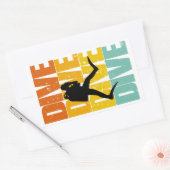 Dive Dive Dive Dive!!! Rechthoekige Sticker (Envelop)