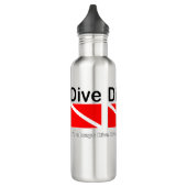 DIVE DIVE DIVE VUURstalen waterfles (Links)