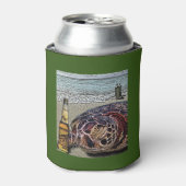 DIVE DRINK SLEEP Turtle Blikjeskoeler (Blikje Voorkant)