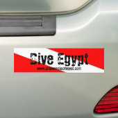 Dive Egypt Bumper Sticke, Shipwrecksofegypt.com Bumpersticker (Op auto)