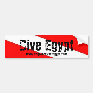 Dive Egypt Bumper Sticke, Shipwrecksofegypt.com Bumpersticker