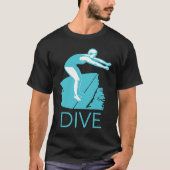DIVE Encourage Inspire Motivate Boost Support Retr T-shirt (Voorkant)