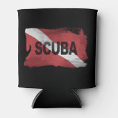 Dive Flag brush stroke Blikjeskoeler (Voorkant)