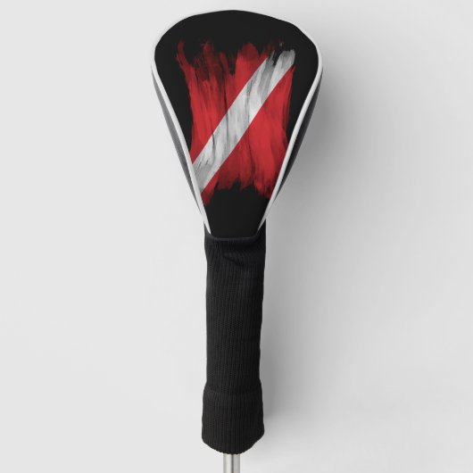 Dive Flag brush stroke Golfheadcover (Voorkant)