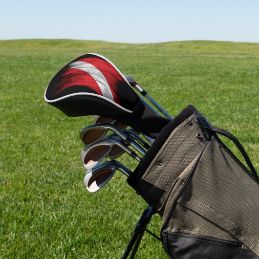 Dive Flag brush stroke Golfheadcover (Insitu)