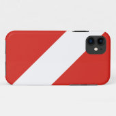 Dive Flag Case-Mate iPhone Case (Achterkant (horizontaal))