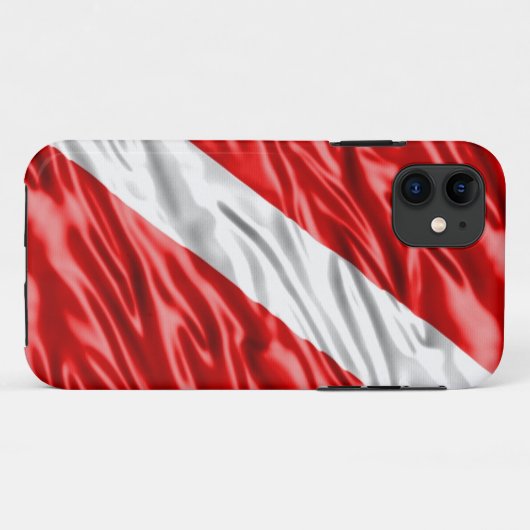 Dive Flag Case-Mate iPhone Case (Achterkant (horizontaal))