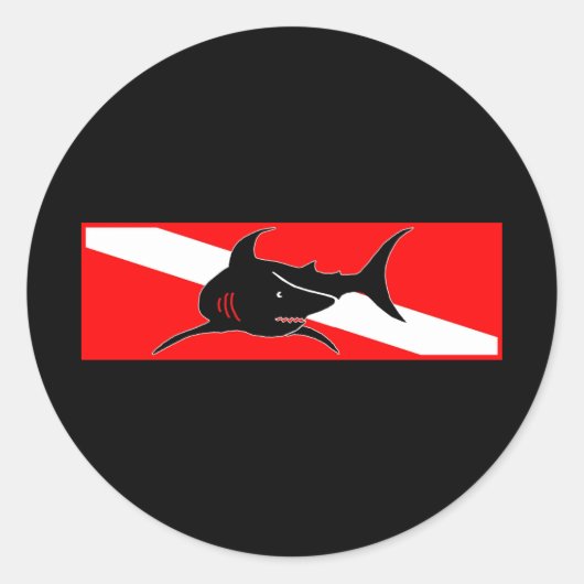 Dive Flag Collectie Ronde Sticker (Voorkant)