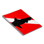 Dive Flag Hammerhead Shark II Notitieboek (Rechterzijde)