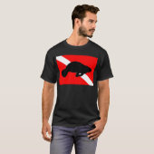 Dive Flag Manatee T-shirt (Voorkant volledig)