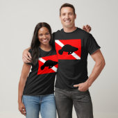 Dive Flag Manatee T-shirt (Unisex)