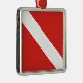 Dive Flag Metalen Ornament (Rechts)