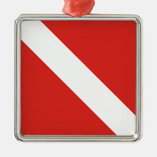 Dive Flag Metalen Ornament