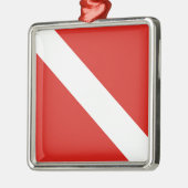 Dive Flag Metalen Ornament (Links)