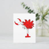 Dive Flag Palmetto Briefkaart (Staand voorkant)