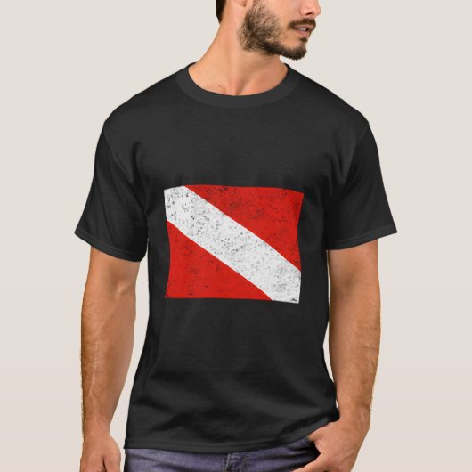 Dive Flag Scuba Diving T-shirt (Voorkant)